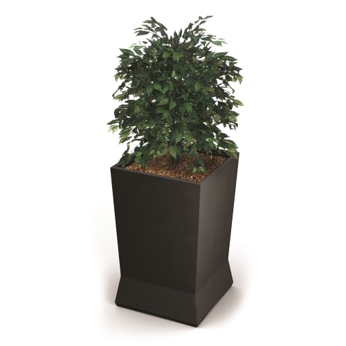 Commercial Zone® ModTec Series® Large Planter, 22" x 22" x 37-1/8",  Gunmetal Satin